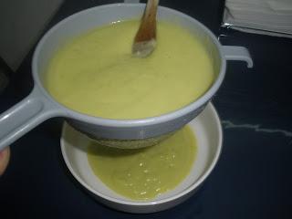 Crema de calabacín, no puré