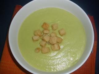 Crema de calabacín, no puré