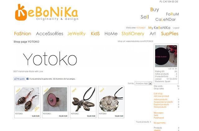 A partir de hoy encontrarás YOTOKO EN KEBONKA,la tienda O...