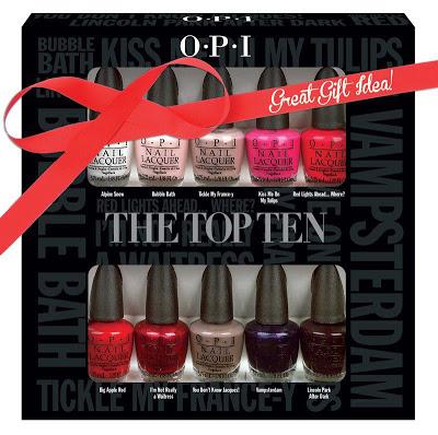 Ideas para regalar esta Navidad: OPI Top Ten