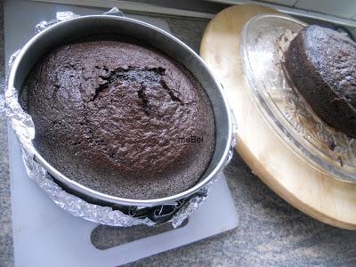 Tarta oscura de chocolate con trufa