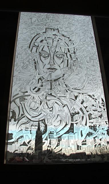 La ventana gigante dibujada de Strook