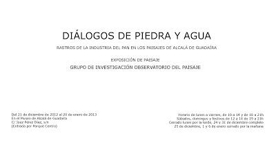 Participo en la Exposición de Paisaje Diálogos de Piedra y Agua