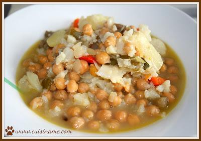 alga kombu, garbanzos, cocido de garbanzos, potaje de garbanzos, cocina casera, recetas vegetarianas, acelgas, recetas de cocina, recetas fáciles, cocina sana, chistes, humor, curiosidades