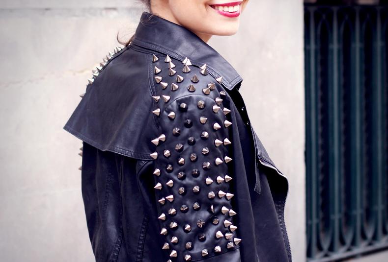 Studded Jacket & Sneakers
