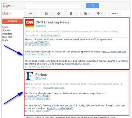 Tweets by Email, te permite recibir los tweets de una cuenta de Twitter en tu email tweets-by-email
