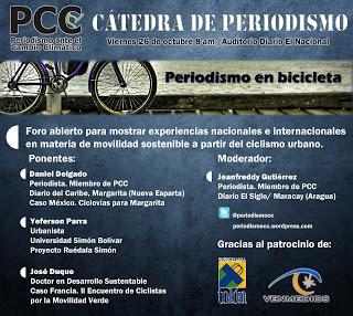Cátedra de Periodistas: “Periodismo en Bicicleta”