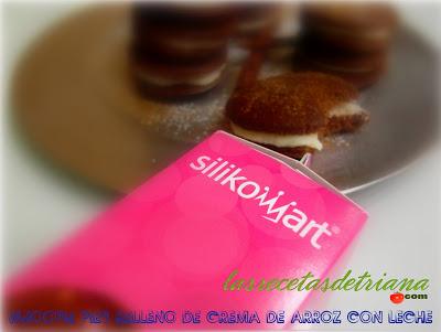 Whoopies Pies rellenos de crema de arroz con leche para Silikomart