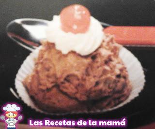 Receta de pirámide de chocolate y castañas