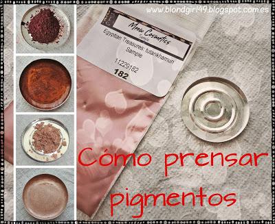 Cómo prensar pigmentos!!
