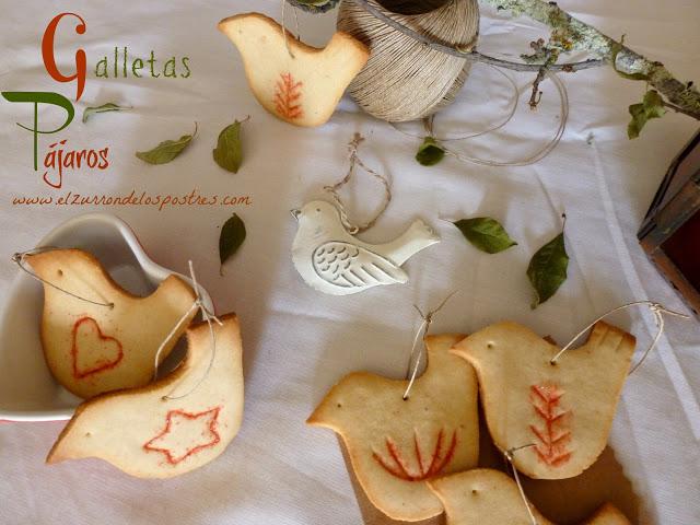 Galletas Pájaros. DÍA 19 Calendario de Adviento'12