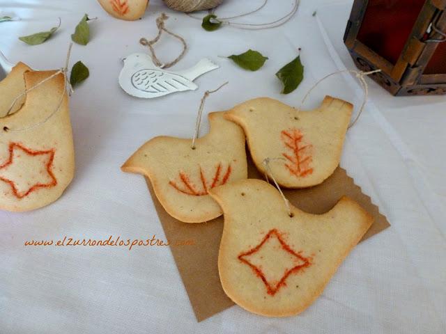 Galletas Pájaros. DÍA 19 Calendario de Adviento'12