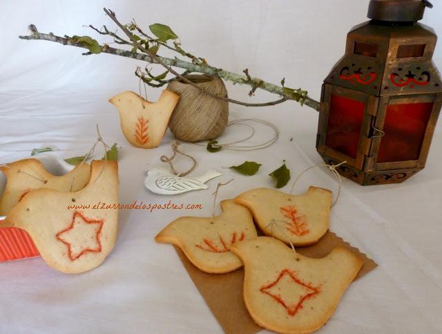 Galletas Pájaros. DÍA 19 Calendario de Adviento'12