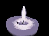 Enciendo una vela por ti, cada vez que vienes a mí, en mi...