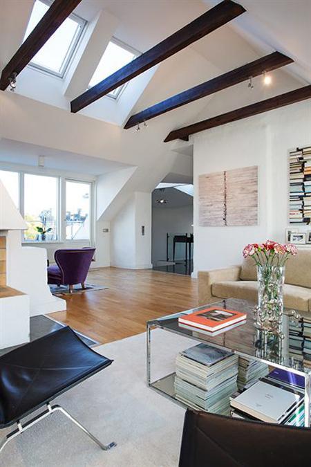 vigas en el techo aticos vigas de madera salones con chimenea decoración inclinados con ventanas empotradas estilo nórdico estilo escandinavo diseño de aticos decoración sueca aticos decoración salones decoración habitación infantil decoración de áticos decoración cocinas office comedor blog interiorismo blog interiores blog decoración aticos de estilo nórdico aticos con ventanas inclinadas y techos inclinados aticos con muebles de diseño amplia terraza con vistas 