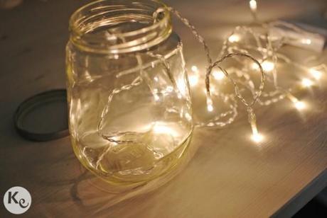 DIY. Mason jar lamp