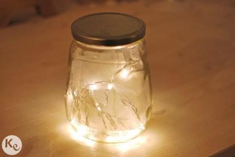 DIY. Mason jar lamp