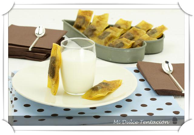 Wonton Crujiente de Chocolate y Canela