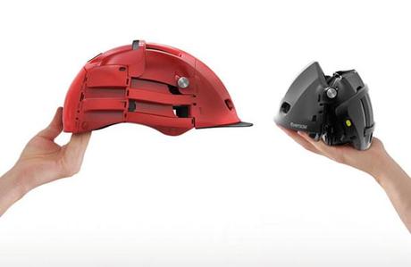 Overade :: casco plegable para ciclistas