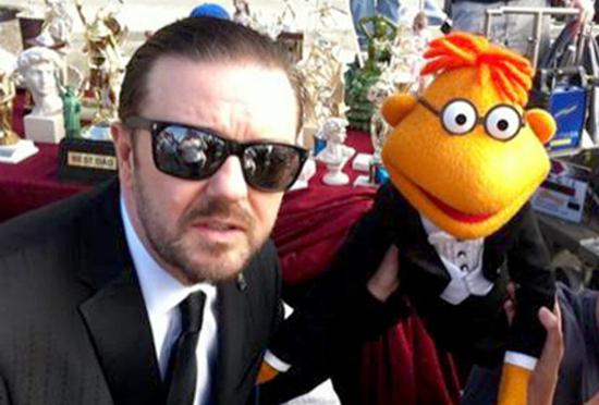 Ricky Gervais protagonizará  la secuela de The Muppets