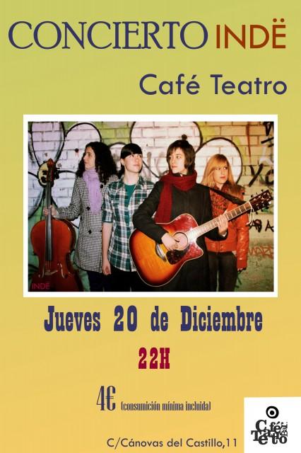 Indë debuta en el Café Teatro