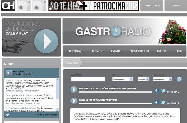 Mi entrevista en Gastro Radio ha visto la luz!!!