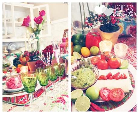 Decoración de mesas: Shooting para Tendencias de Bodas