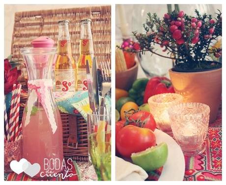 Decoración de mesas: Shooting para Tendencias de Bodas