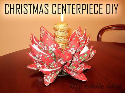 DIY - CENTRO DE MESA PARA NOCHEBUENA