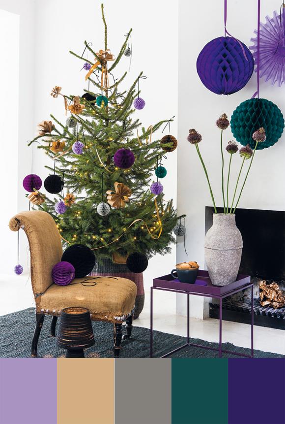 Un árbol de navidad retro