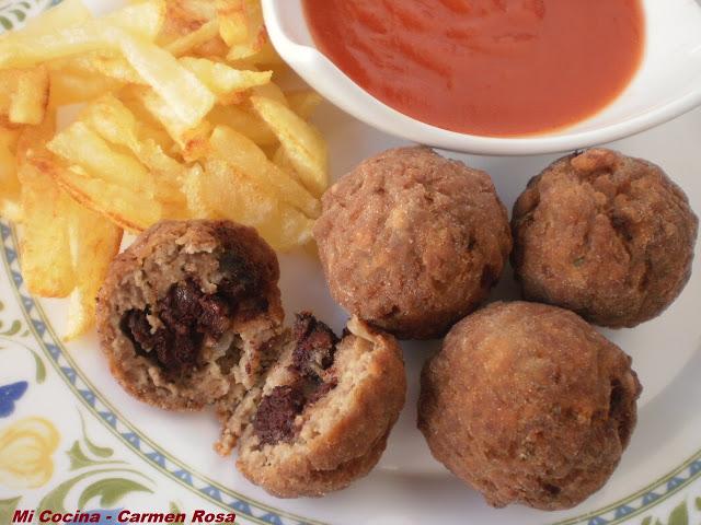 ALBONDIGAS RELLENAS DE MORCILLA DE RONDA