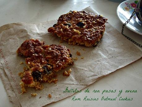 Galletas de ron pasas y avena / Rum Raisin Oatmeal Cookies