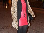 Vestido efecto piel rojo