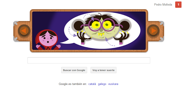 Magnífico Doodle de Google dedicado a los hermanos Grimm