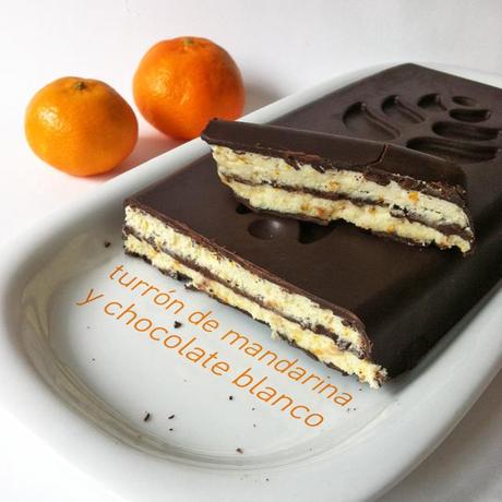 Turrón de mandarina y chocolate blanco a la Gorrotxategi