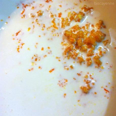 Turrón de mandarina y chocolate blanco a la Gorrotxategi