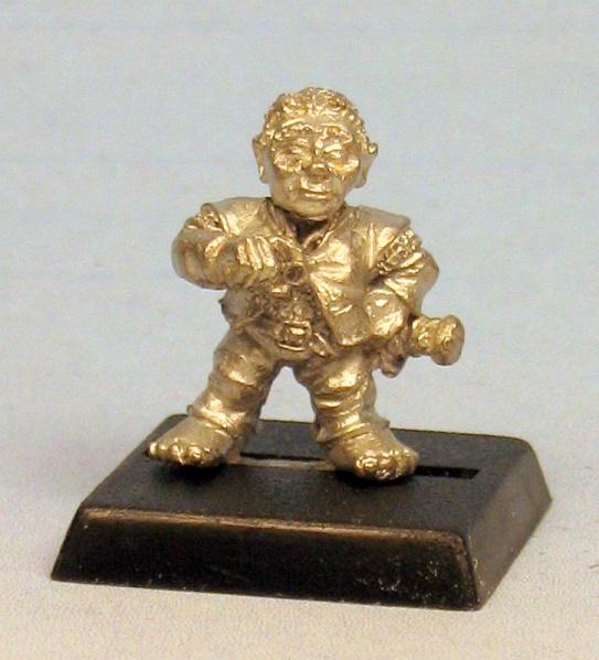 Frodo Bolson con el anillo único alrededor del cuello