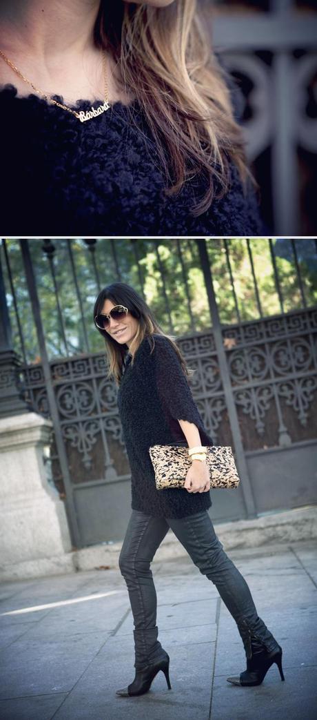 black & leopard print