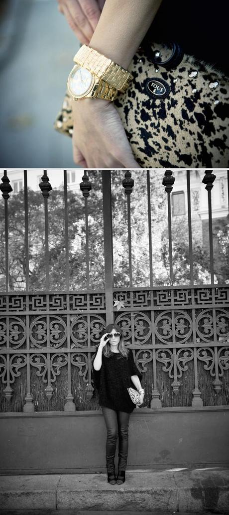 black & leopard print