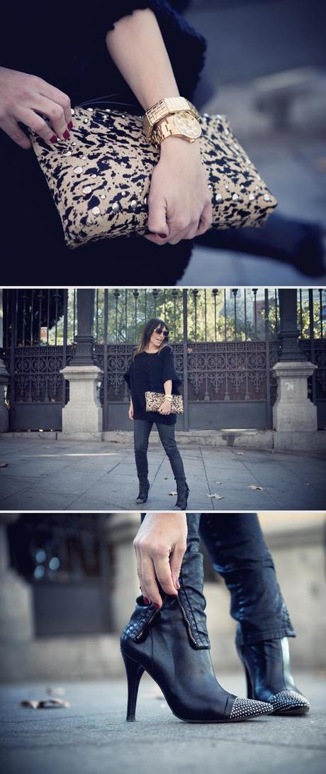 black & leopard print