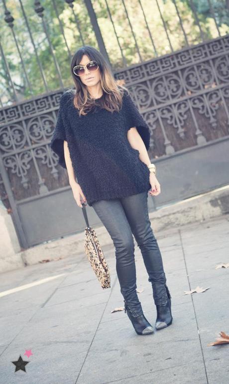 black & leopard print