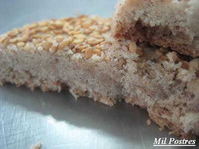 Mantecados de ajonjolí y canela