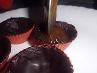 Bombones rellenos de crema de café