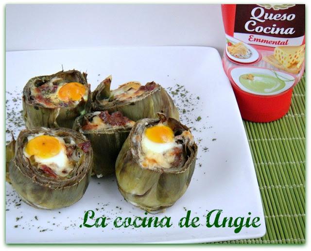 ALCACHOFAS RELLENAS CON QUESO 