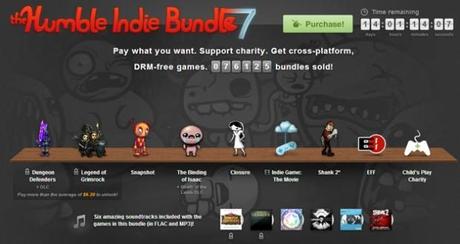 El 7 pack de juegos en oferta del portal Humble Indie Bundle