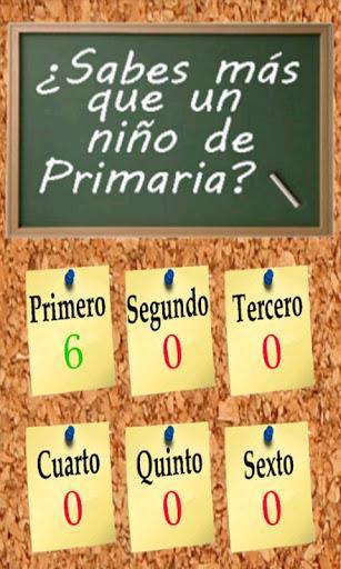  ¿Sabes más que un niño de primeria ? para android