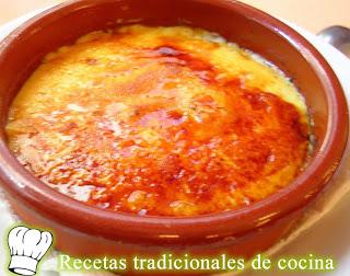 Receta de crema Catalana o crema quemada