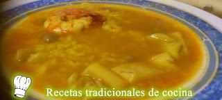 Receta de arroz con sepia y langostinos