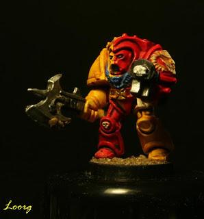 Bibliotecario con armadura de exterminador de los Grifos Aullantes