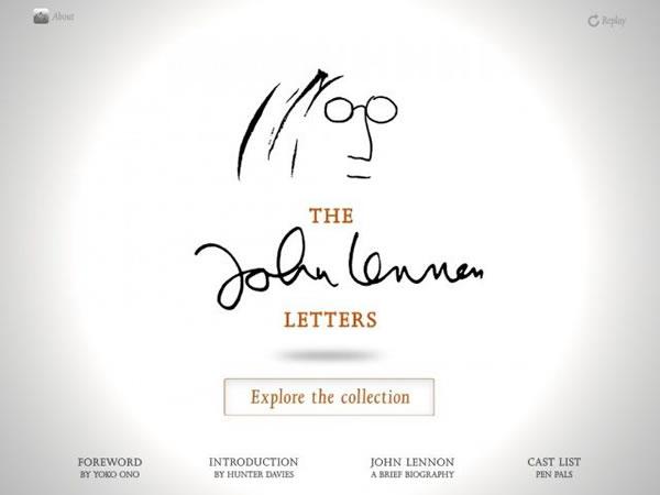 The John Lennon Letters :: cartas de Lennon en una app